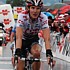 Frank Schleck am Ziel der zweiten Etappe der Tour de Suisse 2008